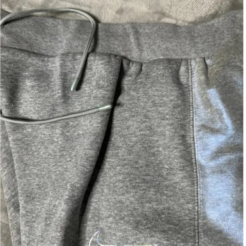 Nike Womens Oversized‎ Fit Mid Rise Sweatpants Gray w/ Flux Design Size 2X NWT